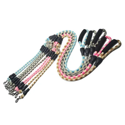 Pet double head traction rope cotton color dog leash one drag two double hook dog leash dog chain
Pet double head traction rope cotton color dog leash one drag two double hook dog leash dog chain