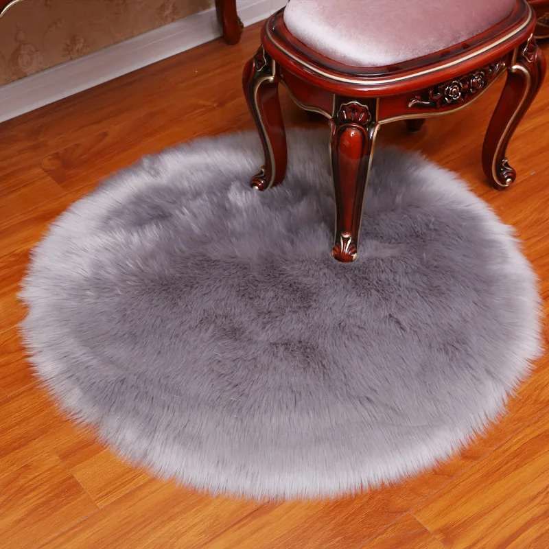 White Grey Plush Faux Fur Fluffy Wool Round Carpet Area Rug Living Room Bedroom Bedside Carpets Shop Window Home Decoration Mat
White Grey Plush Faux Fur Fluffy Wool Round Carpet Area Rug Living Room Bedroom Bedside Carpets Shop Window Home Decoration Mat