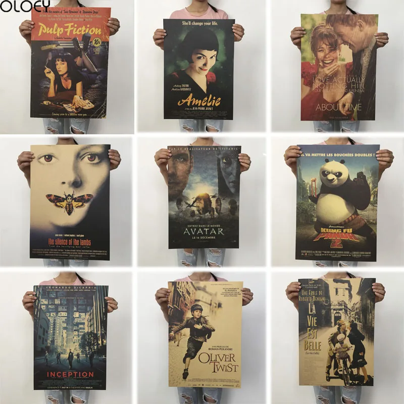 OLOEY 51.5x36cm Vintage Posters Retro Movie Poster Kraft Paper Posters Classic Poster Bar Home Decoration Painting Wall Sticker
OLOEY 51.5x36cm Vintage Posters Retro Movie Poster Kraft Paper Posters Classic Poster Bar Home Decoration Painting Wall Sticker