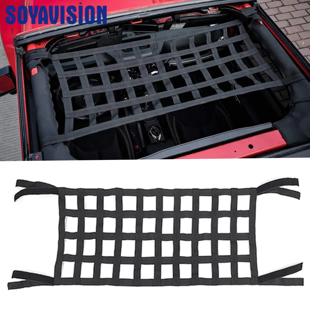 Black Webbing Cargo Network Back Window Extra Storage Roof Net Hammock Bed Rest Top Cover For Jeep Wrangler JK TJ NEW
Black Webbing Cargo Network Back Window Extra Storage Roof Net Hammock Bed Rest Top Cover For Jeep Wrangler JK TJ NEW