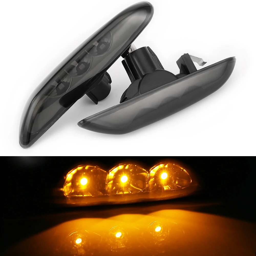 2PCS Black LED Side Marker Turn Signal Lamp Indicator Amber Light Color For BMW E82 E88 E60 E61 E90 E91 E92 12V
2PCS Black LED Side Marker Turn Signal Lamp Indicator Amber Light Color For BMW E82 E88 E60 E61 E90 E91 E92 12V