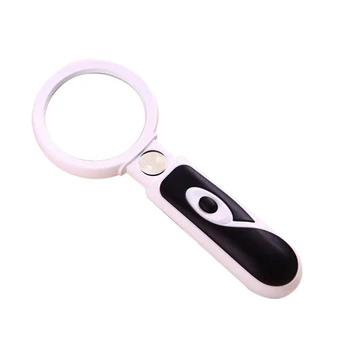 4X 20X Antiskid Handheld Double Lens LED Lighted Magnifying Glass Hand Magnifier with LED Light Reading Luope
4X 20X Antiskid Handheld Double Lens LED Lighted Magnifying Glass Hand Magnifier with LED Light Reading Luope