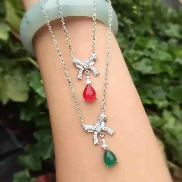 natural red green chalcedony Necklace S925 silver natural olivine Pendant Necklace for Girls women Elegant bow butterfly Jewelry
natural red green chalcedony Necklace S925 silver natural olivine Pendant Necklace for Girls women Elegant bow butterfly Jewelry
