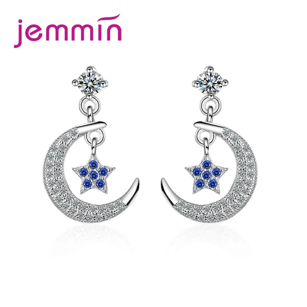 New Fashion Top Quality Concise Moon Star Drop Earring For Women Party Accessories Jewelry Design 925 Sterling Silver
New Fashion Top Quality Concise Moon Star Drop Earring For Women Party Accessories Jewelry Design 925 Sterling Silver