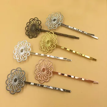 23mm Bobby Pins Hairpin Grips Filigree Flower Hair Clips Girls Womens Hairpins For Bridal Accessories Jewelry Making Findings
23mm Bobby Pins Hairpin Grips Filigree Flower Hair Clips Girls Womens Hairpins For Bridal Accessories Jewelry Making Findings