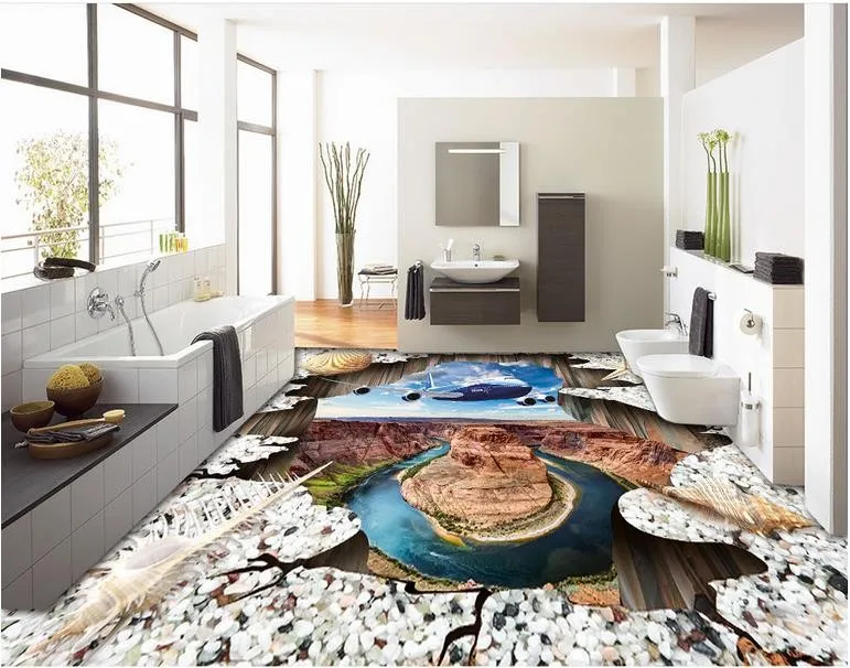 3d-flooring-wallpaper-custom-painting-floor-Aircraft-shells-beach-wallpaper-photo-floor-waterproof-wallpaper-for-bathroom (4)
