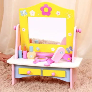 Wooden Children's Simulation Dressing Table Set Girl Play House Wood Makeup Toy Children's Educational Toys
Wooden Children's Simulation Dressing Table Set Girl Play House Wood Makeup Toy Children's Educational Toys