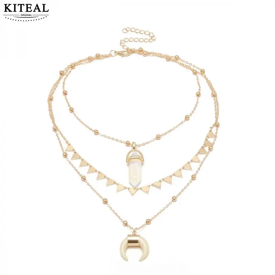 KITEAL Newest Retro National Style Triangle Sequin Crystal Opal Pendant Set Maiden Clavicle Necklace Summer Jewelry
KITEAL Newest Retro National Style Triangle Sequin Crystal Opal Pendant Set Maiden Clavicle Necklace Summer Jewelry