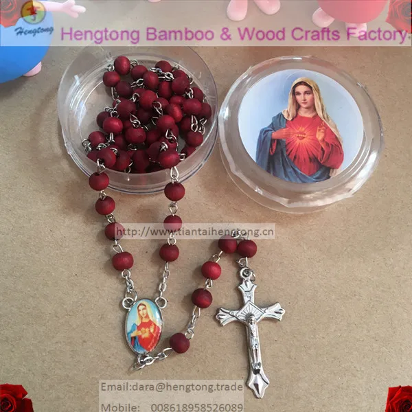 9pcs/pack perfume rose scented rosary necklace/ red bead rosary with virgin mary center and plastic saint box
9pcs/pack perfume rose scented rosary necklace/ red bead rosary with virgin mary center and plastic saint box