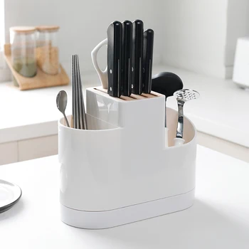 Plastic Wood Knife Holder White Forks Scissors Cutlery Multifunctional Storage Organizer Rack Kitchen Knife Block Accessories
Plastic Wood Knife Holder White Forks Scissors Cutlery Multifunctional Storage Organizer Rack Kitchen Knife Block Accessories