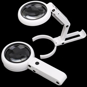New 5X 11X Magnifying Handheld Portable Foldable Table Lamp Illuminated Loupe Magnifier Screen Table 8 LED Reading Light
New 5X 11X Magnifying Handheld Portable Foldable Table Lamp Illuminated Loupe Magnifier Screen Table 8 LED Reading Light