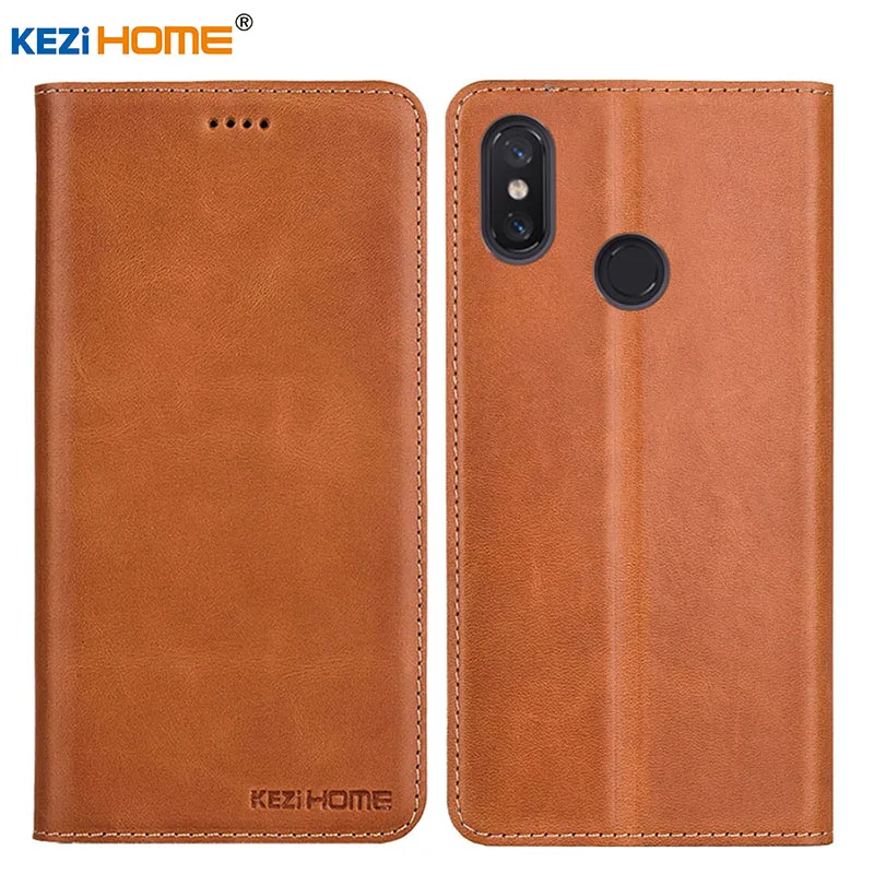 Чехол для Xiaomi Mi макс 3 KEZiHOME высшего качества флип чехол из натуральной кожи с