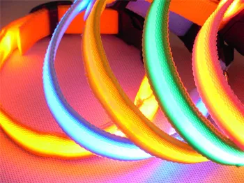 Colorful LED Nylon Pet Dog Collar Night Safety LED Light-up Flashing Glow In The Dark Electric LED Pets Cat & Dog Collar S-XL
Colorful LED Nylon Pet Dog Collar Night Safety LED Light-up Flashing Glow In The Dark Electric LED Pets Cat & Dog Collar S-XL