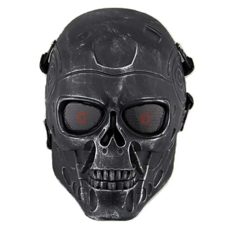 Terminator T800 Skull Tactical Mask Airsoft Mesh CS Wargame Accessories Cosplay Military Army Full Face Paintball Masks
Terminator T800 Skull Tactical Mask Airsoft Mesh CS Wargame Accessories Cosplay Military Army Full Face Paintball Masks