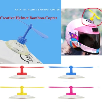 Motorcycle Bicycle Creative Helmet Bamboo Copter Shape Sticker Rotating By Wind Suction Cup Decorative Windmill
Motorcycle Bicycle Creative Helmet Bamboo Copter Shape Sticker Rotating By Wind Suction Cup Decorative Windmill