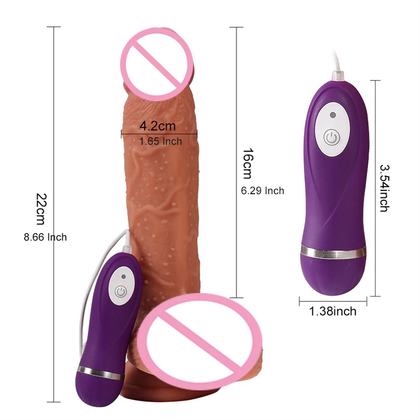 vibrating dildo soft silicone (9) -