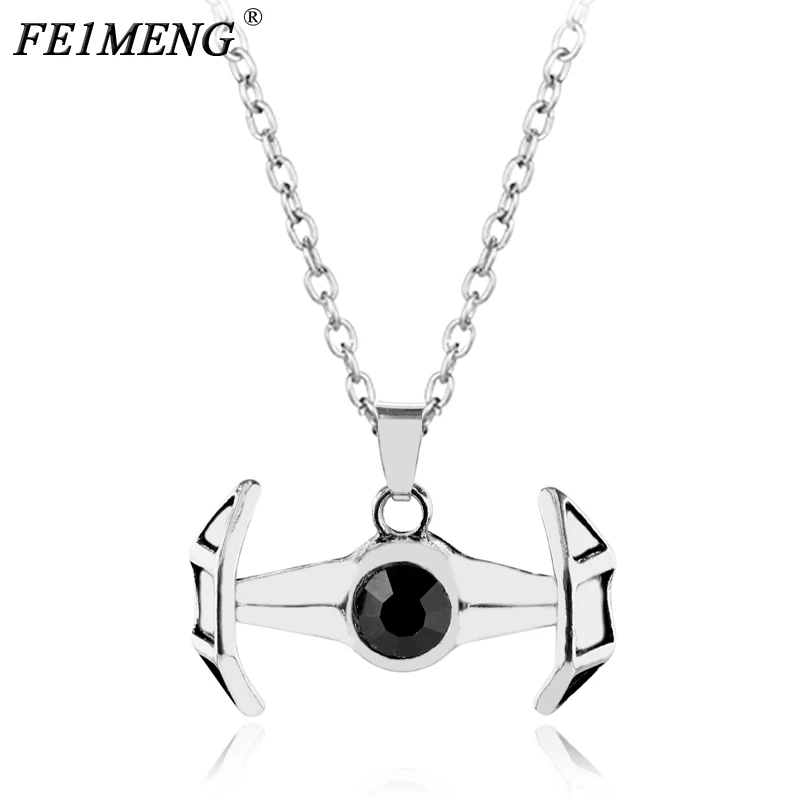 Star Wars Necklace Force Awakening Etched X1 Tie Fighter Necklace Darth Vader Pendant Spaceship Falcon Choker Jewelry
Star Wars Necklace Force Awakening Etched X1 Tie Fighter Necklace Darth Vader Pendant Spaceship Falcon Choker Jewelry
