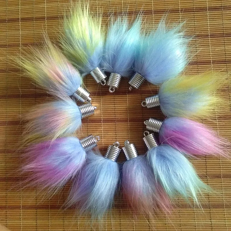 Fashion Faux fur Pompon Long Pom Curtain Tassel Pendant for Chain Bag Chain Key Ring Jewelry Accessories 12pcs/Lot
Fashion Faux fur Pompon Long Pom Curtain Tassel Pendant for Chain Bag Chain Key Ring Jewelry Accessories 12pcs/Lot