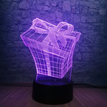 3D Dropshipping New Christmas Gift Box Night Light Atmosphere RGB Lighting Mulcolor Bedroom LED Sleep Lamp Decor Luminaria
3D Dropshipping New Christmas Gift Box Night Light Atmosphere RGB Lighting Mulcolor Bedroom LED Sleep Lamp Decor Luminaria