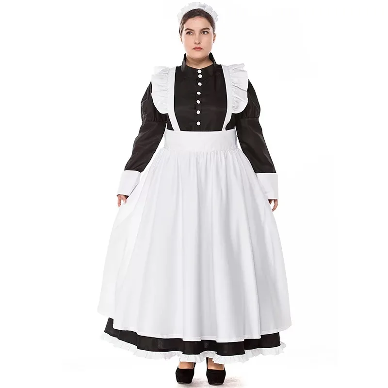 Fancy Waitress Outfit France Maid Uniform Costume Party Dress Uk