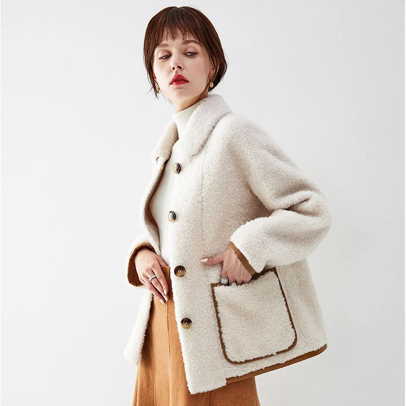 100% Wool Jacket Autumn Winter Coat Women Clothes 2019 Real Fur Coat Streetwear Korean Vintage Women Tops Sheep Shealring ZT3347
100% Wool Jacket Autumn Winter Coat Women Clothes 2019 Real Fur Coat Streetwear Korean Vintage Women Tops Sheep Shealring ZT3347
