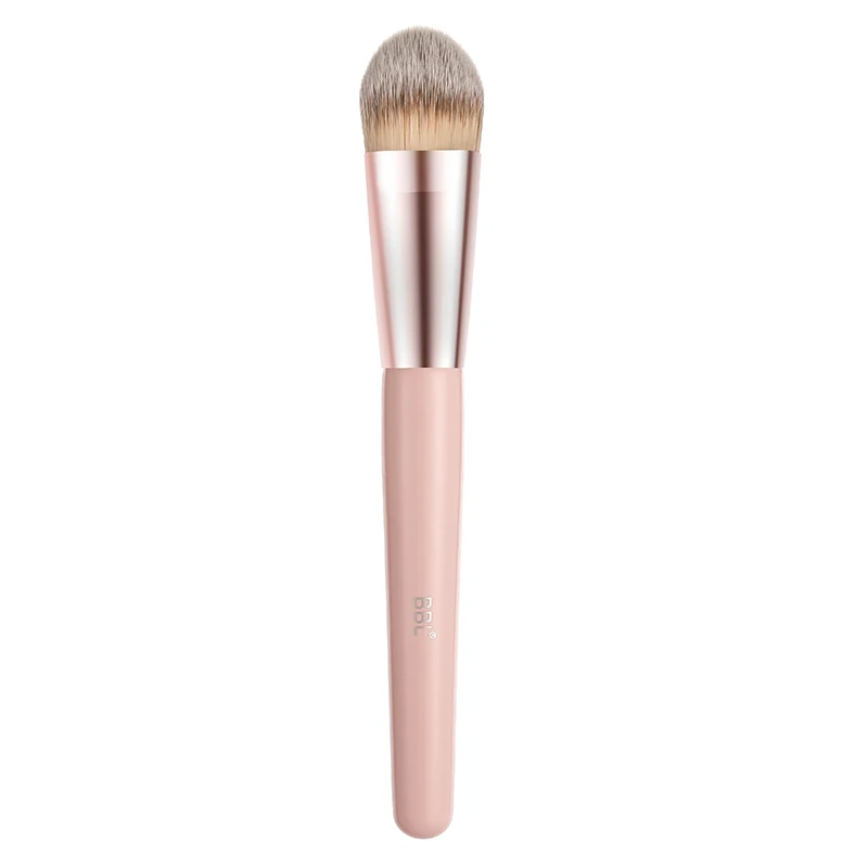 

BBL 1 Piece Professional Foundation Makeup Brush Pink Kabuki Perfect for Blending Liquid Cosmetics Buffing Stippling Beauty Tool