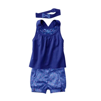 2015 New Girls Vest+Pants+Hair Band Three Piece Blue Suit Baby Summer Suit Children Costumes CL0770
2015 New Girls Vest+Pants+Hair Band Three Piece Blue Suit Baby Summer Suit Children Costumes CL0770