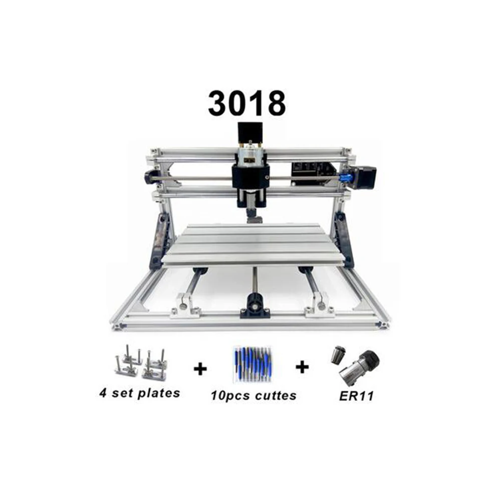CNC3018 with ER11 DIY mini cnc engraving machine,laser engraving Pcb PVC Milling Machine wood router cnc 3018 best Advanced toys
CNC3018 with ER11 DIY mini cnc engraving machine,laser engraving Pcb PVC Milling Machine wood router cnc 3018 best Advanced toys
