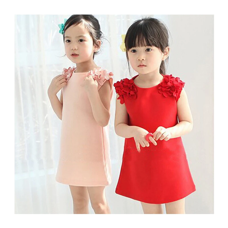 Summer 2-6 years girls dress children dresses Cotton Three-dimensional flowers Straight Pink / Red Girls Sleeveless dress
Summer 2-6 years girls dress children dresses Cotton Three-dimensional flowers Straight Pink / Red Girls Sleeveless dress