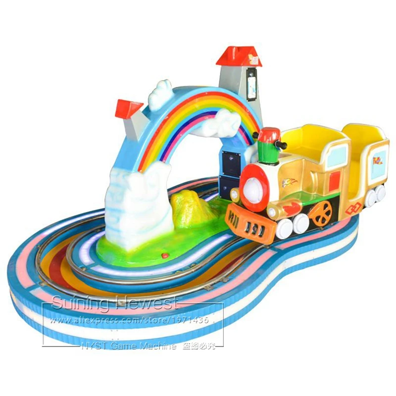 NYST Suining Newest Kids Amusement Park Fairground Rotating Electric Train Kiddie Rides Token Coin Operated Arcade Game Machine
NYST Suining Newest Kids Amusement Park Fairground Rotating Electric Train Kiddie Rides Token Coin Operated Arcade Game Machine