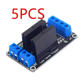 

5PCS Smart Electronics 2 Channel 5V DC Relay Module Solid State Low Level G3MB-202P Relay SSR AVR DSP for arduino Diy Kit