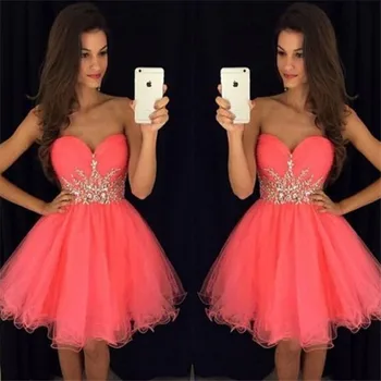 2019 Homecoming Dresses A-line Sweetheart Short Mini Organza Beaded Crystals Elegant Cocktail Dresses
2019 Homecoming Dresses A-line Sweetheart Short Mini Organza Beaded Crystals Elegant Cocktail Dresses