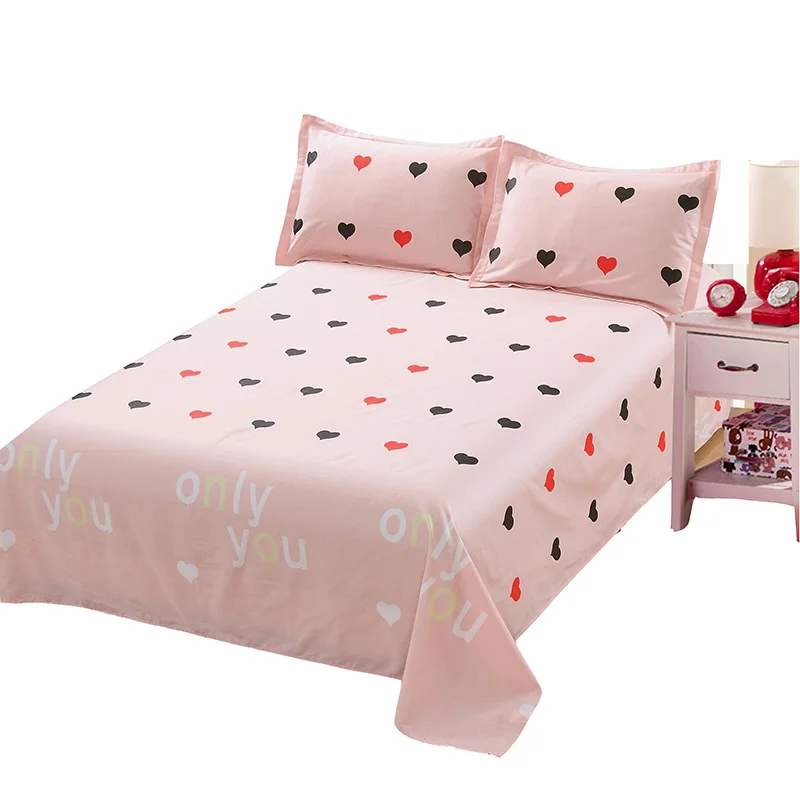 New princess 100% cotton bed sheet beautiful pink twin full queen king single double size cartoon love flat sheet bedclothes
New princess 100% cotton bed sheet beautiful pink twin full queen king single double size cartoon love flat sheet bedclothes
