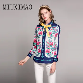 2018 Latest Best Quality Fashion Blouse Turn-down Collar Full Sleeve Floral Printed Bow Casual Shirt Elegant Fashion Tops
2018 Latest Best Quality Fashion Blouse Turn-down Collar Full Sleeve Floral Printed Bow Casual Shirt Elegant Fashion Tops