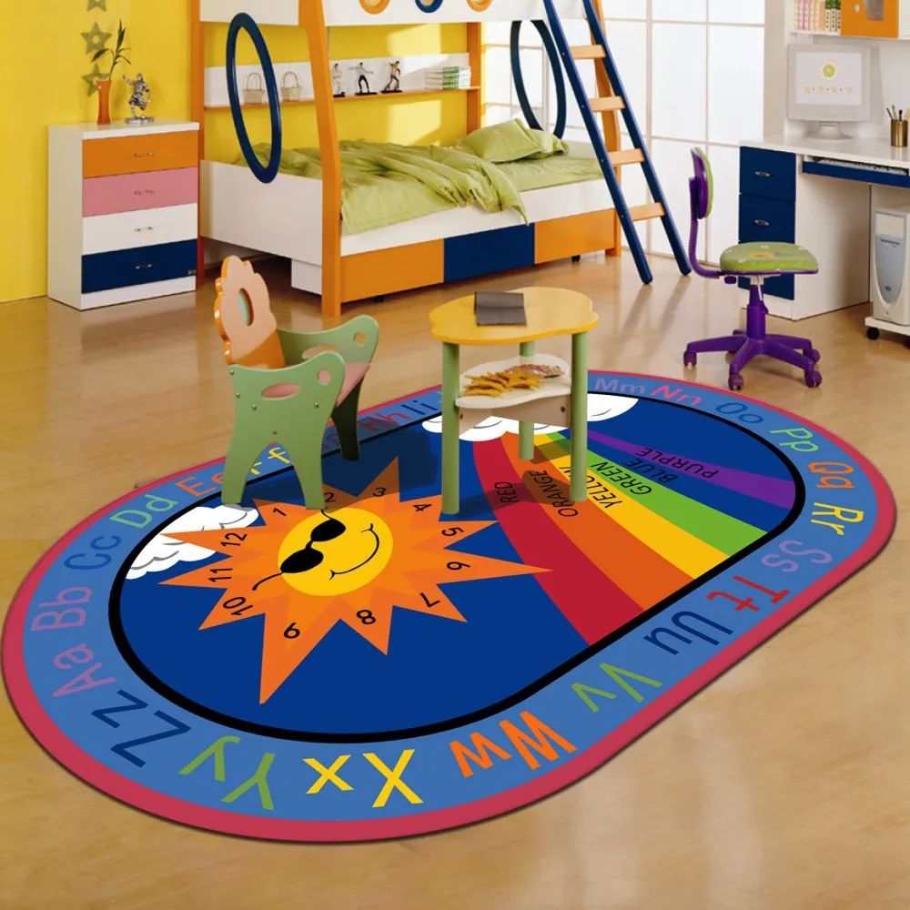 Oval Shape Cartoon Kids Rug Developing Mat Baby Play Mat Toys for Children Mat Playmat Baby Literacy Carpets in Nursery Play
Oval Shape Cartoon Kids Rug Developing Mat Baby Play Mat Toys for Children Mat Playmat Baby Literacy Carpets in Nursery Play
