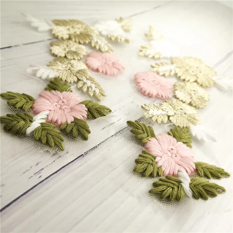 Embroidery Sew on Knitting Flower Patch (5)