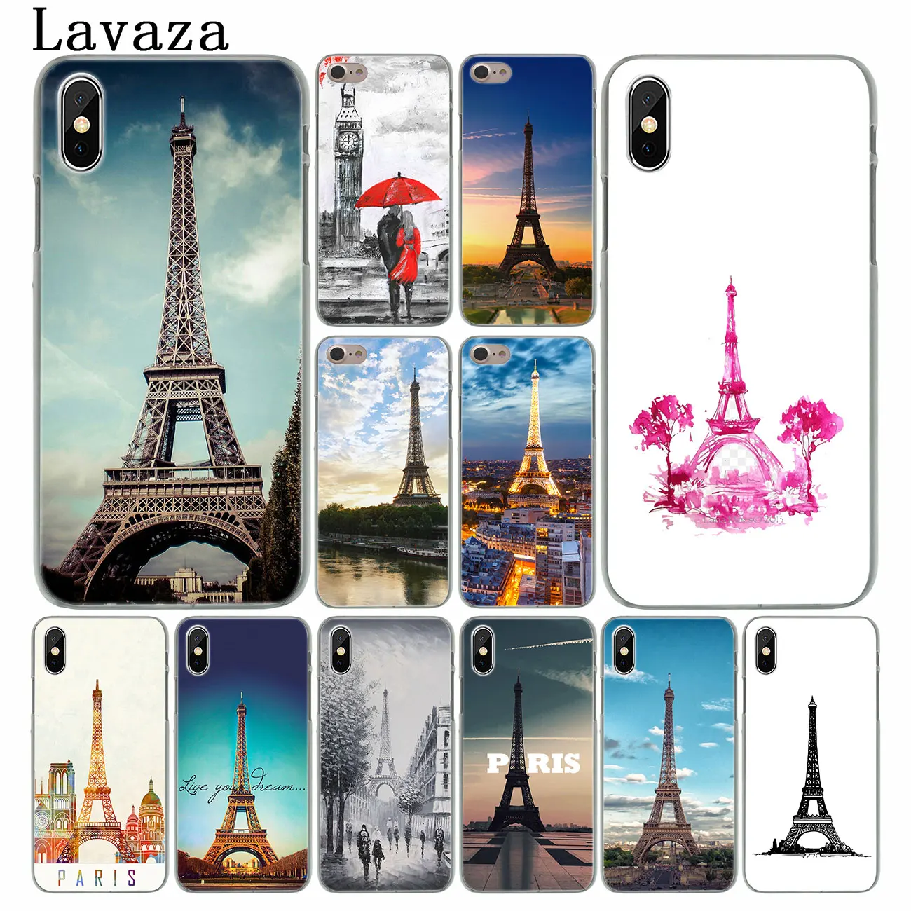

Lavaza France Paris Eiffel tower Hard Phone Case for iPhone XR XS X 11 Pro Max 10 7 8 6 6S 5 5S SE 4S 4 Cover
