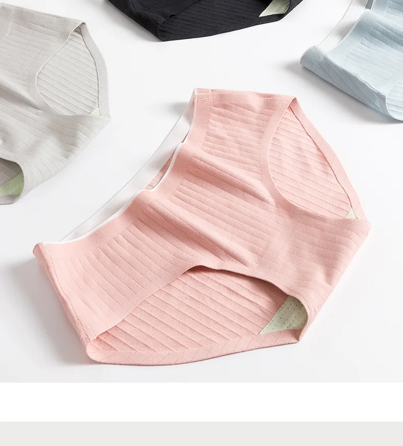 Soft Lingerie Mid Waist Ladies Briefs Antibacterial Women Intimates Seamless Female Large Size Girl Underwear |