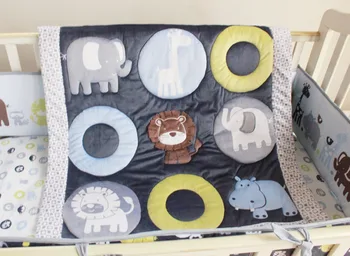 Ups Free 7 Pcs Cartoon Baby Bedding Set Baby cradle crib cot bedding set cunas crib Quilt Sheet Bumper Bed Skirt Included
Ups Free 7 Pcs Cartoon Baby Bedding Set Baby cradle crib cot bedding set cunas crib Quilt Sheet Bumper Bed Skirt Included