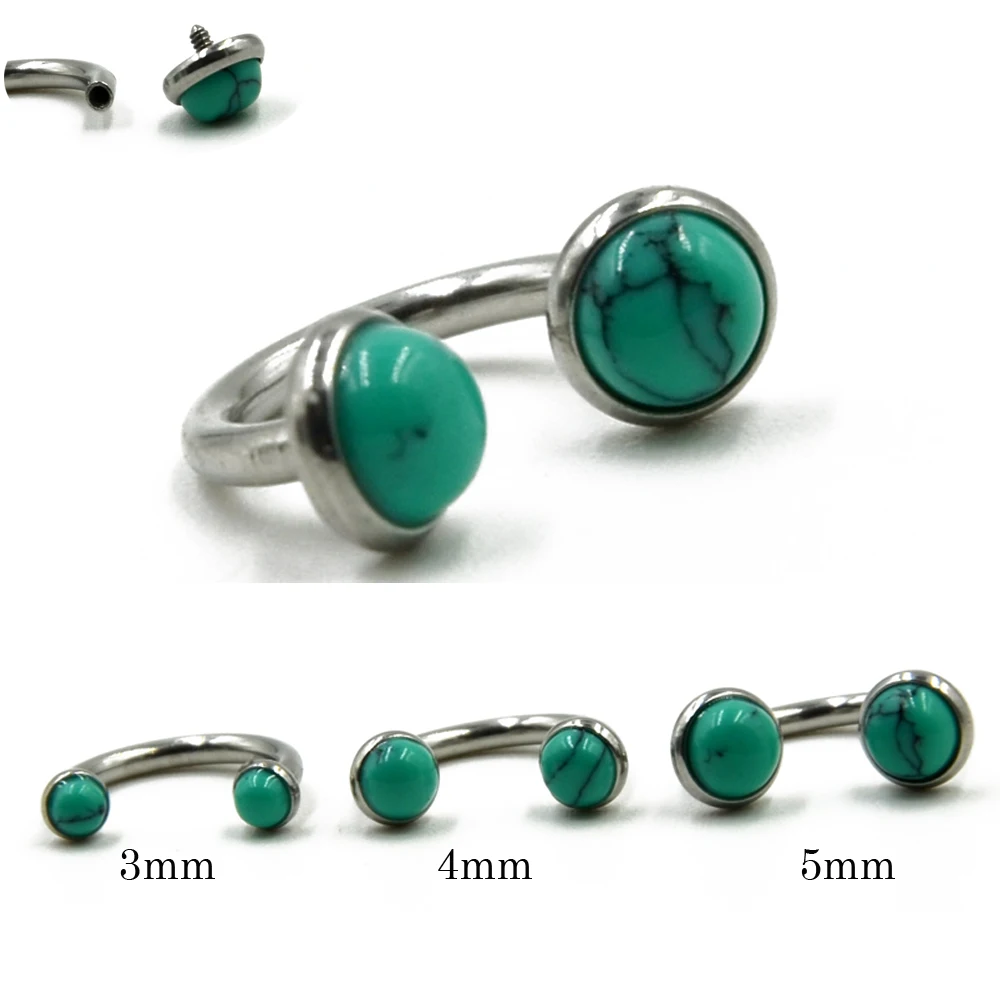 16g Internally Thread Stone Horseshoe Circular Barbell Captive Bead Ring Piercing Body Jewelry
16g Internally Thread Stone Horseshoe Circular Barbell Captive Bead Ring Piercing Body Jewelry