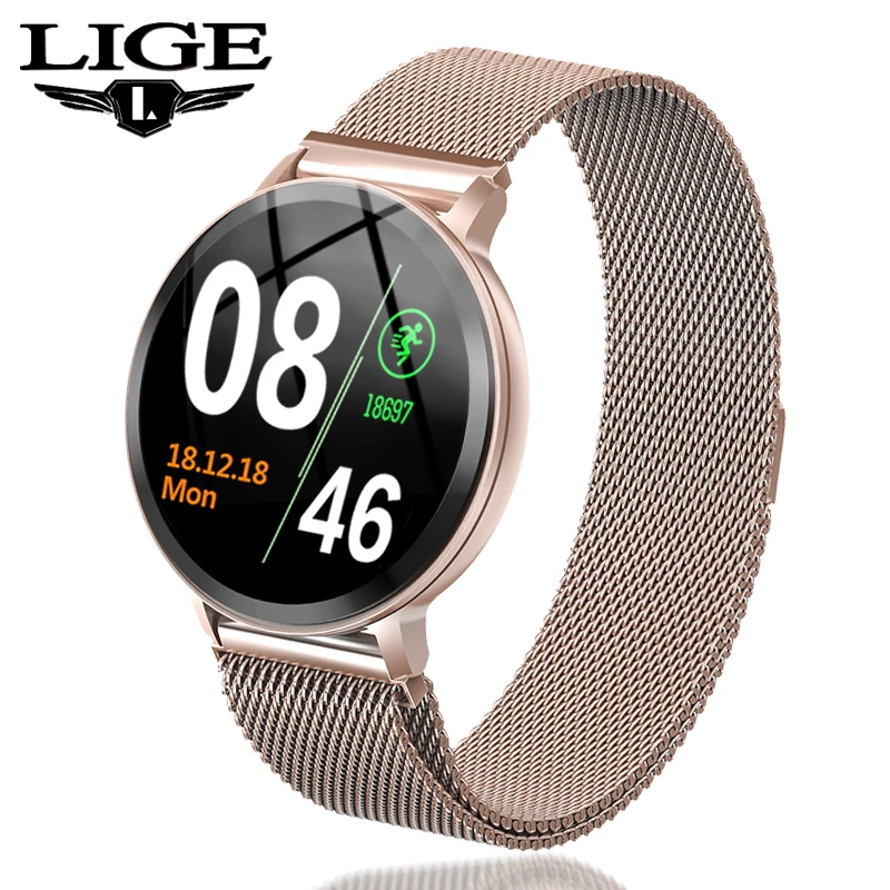 LIGE New Waterproof Women Smart Watch Heart Rate Blood Pressure Monitor Information reminder Fitness tracker Bracelet Pedometer
LIGE New Waterproof Women Smart Watch Heart Rate Blood Pressure Monitor Information reminder Fitness tracker Bracelet Pedometer