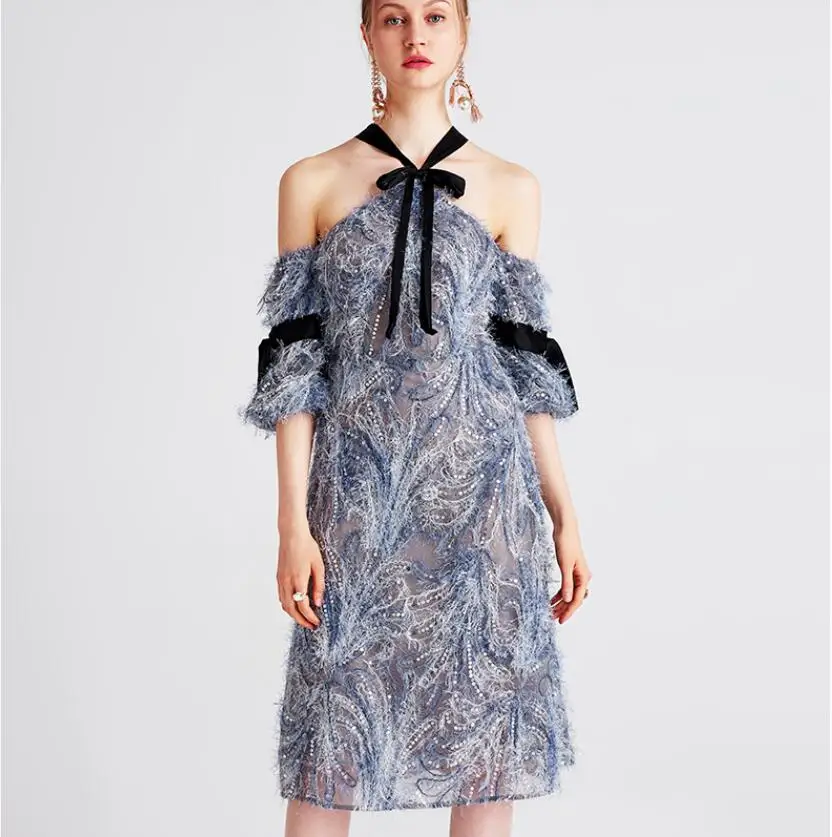 New Summer Party Dresses Women's Dresses with Blue High-quality Dresses Fashionable, Comfortable and Air-breathable
New Summer Party Dresses Women's Dresses with Blue High-quality Dresses Fashionable, Comfortable and Air-breathable