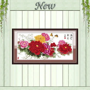 Success in every field flowers penoy painting counted print on canvas DMC 14CT 11CT Cross Stitch Needlework Sets Embroidery kits
Success in every field flowers penoy painting counted print on canvas DMC 14CT 11CT Cross Stitch Needlework Sets Embroidery kits