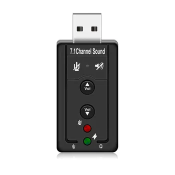 USB 2.0 External Sound Card 7.1CH Audio Mini Adapter Button Control 3.5mm Earphone MIC Interface USB Hubs Drop Shipping
USB 2.0 External Sound Card 7.1CH Audio Mini Adapter Button Control 3.5mm Earphone MIC Interface USB Hubs Drop Shipping