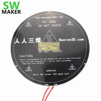 SWMAKER 3D Rostock printer Delta Kossel 3D printer phi Dia 220mm round PCB heated bed hot bed 12V
SWMAKER 3D Rostock printer Delta Kossel 3D printer phi Dia 220mm round PCB heated bed hot bed 12V