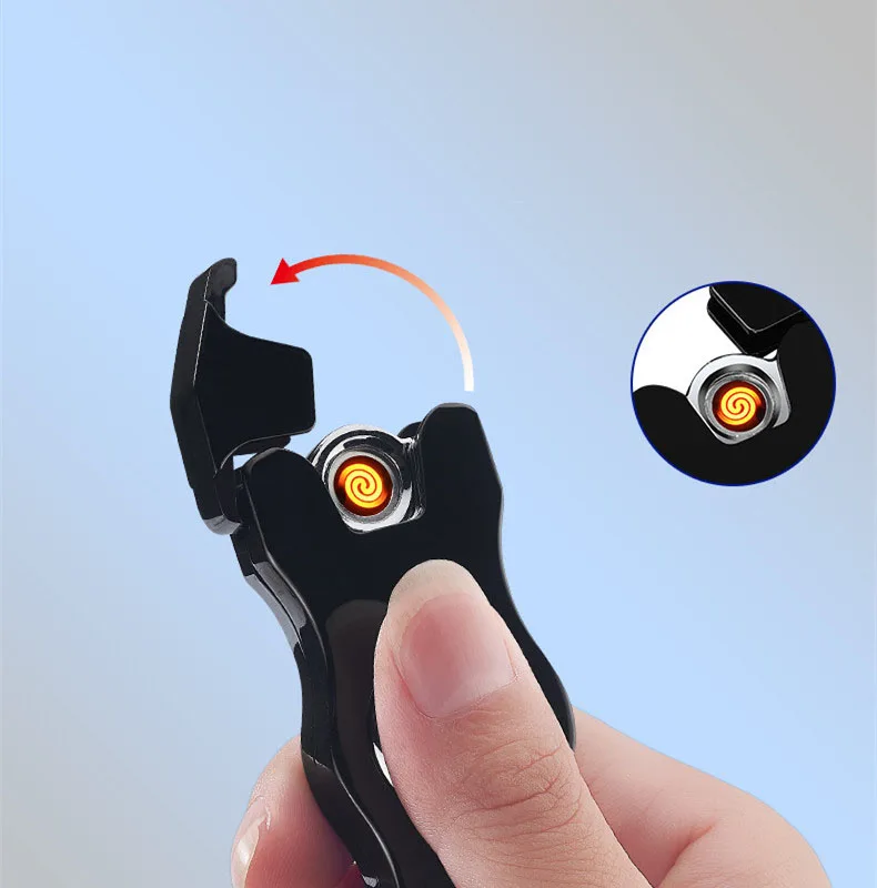 Fingertip Gyro Charging Cigarette Lighter USB Safety And Environmental Protection Electronic Electric Wire Lighter Creative
Fingertip Gyro Charging Cigarette Lighter USB Safety And Environmental Protection Electronic Electric Wire Lighter Creative