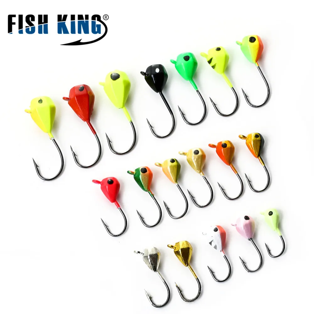 FISH KING Ice Fishing Lure 5PCS/Lot 1.6g 2.5g 5g Hard Lure Bait Jig Lead Head For Winter Fish
FISH KING Ice Fishing Lure 5PCS/Lot 1.6g 2.5g 5g Hard Lure Bait Jig Lead Head For Winter Fish
