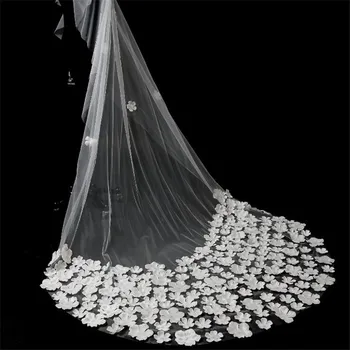 Free shiping New wedding flower veil, wholesale bride wedding long trailing sweet wedding dress accessories
Free shiping New wedding flower veil, wholesale bride wedding long trailing sweet wedding dress accessories