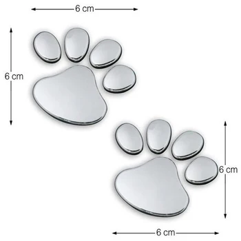 Dewtreetali Car Sticker Cool Design Paw 3D Animal Dog Cat Bear Foot Prints Footprint 3M Decal Car Stickers Pair Silver Gold
Dewtreetali Car Sticker Cool Design Paw 3D Animal Dog Cat Bear Foot Prints Footprint 3M Decal Car Stickers Pair Silver Gold
