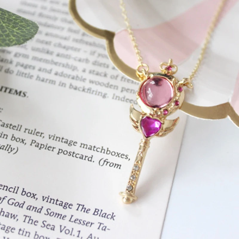 Anime Sailor Moon Loving Wand Crystal Cosplay Pendant Necklace Girl Accessories Cute Props
Anime Sailor Moon Loving Wand Crystal Cosplay Pendant Necklace Girl Accessories Cute Props